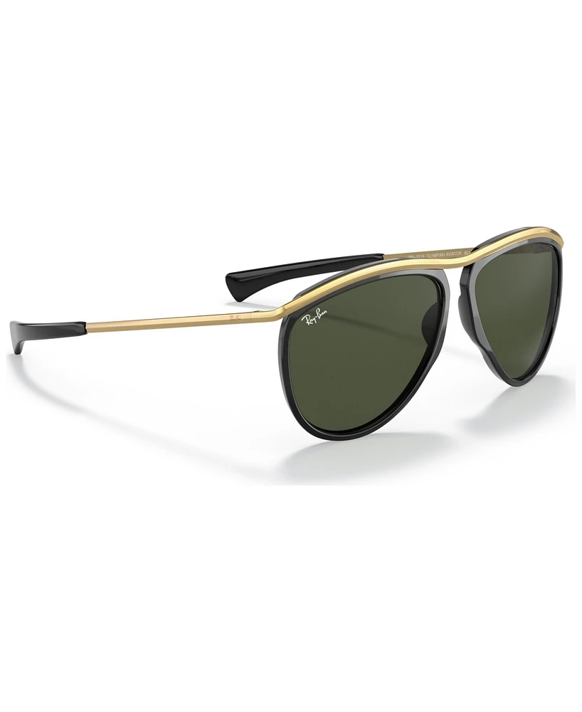Ray-Ban Olympian Aviator Sunglasses, RB2219 59