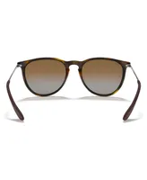 Ray-Ban Unisex Polarized Erika Sunglasses, RB4171F Low Bridge Fit