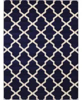 Bayshore Home Arbor Arb2 Navy Blue Area Rug Collection