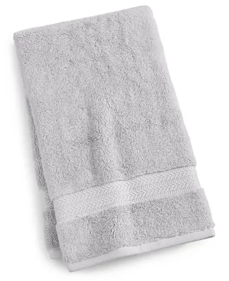 Tommy Hilfiger Modern American Stripe 30 x 54 Cotton Bath Towel - White/Gray