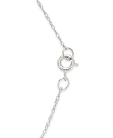 Diamond Baby Cross 18" Pendant Necklace (1/5 ct. t.w.) 14k White, Yellow or Rose Gold