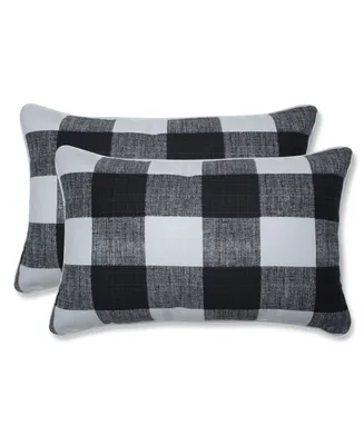 Pillow Perfect Printed Indoor/Outdoor 2-Pack Decorative Pillow, 12" x 18"