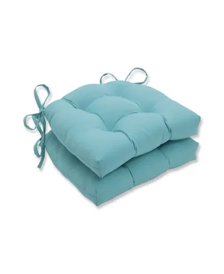 Pillow Perfect Radiance Pool Reversible Chair Pad, Set of 2