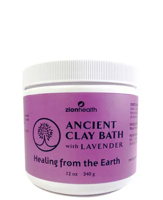 Zion Health Clay Bath with Lavender, 12 oz