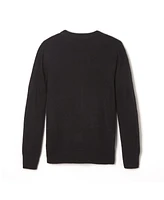 French Toast Big Girls Anti-Pill Crew Neck Cardigan Sweater