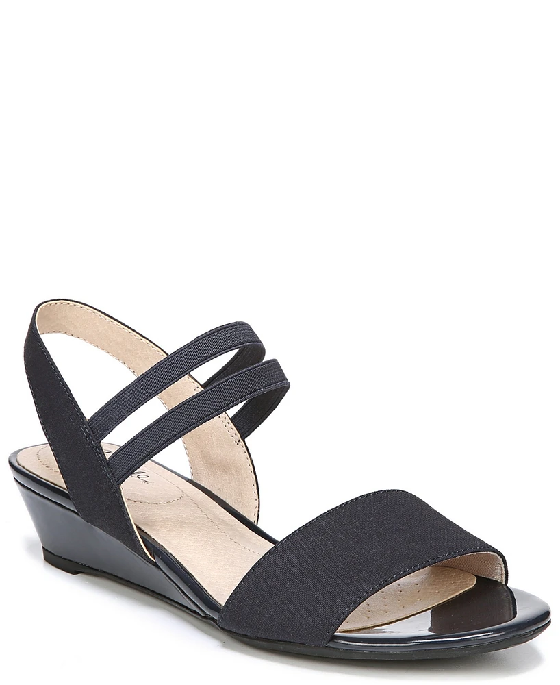 LifeStride Women's Yolo Ankle Strap Wedge Sandals