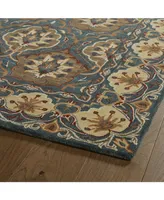 Kaleen Middleton MID07-91 Teal 8' x 10' Area Rug