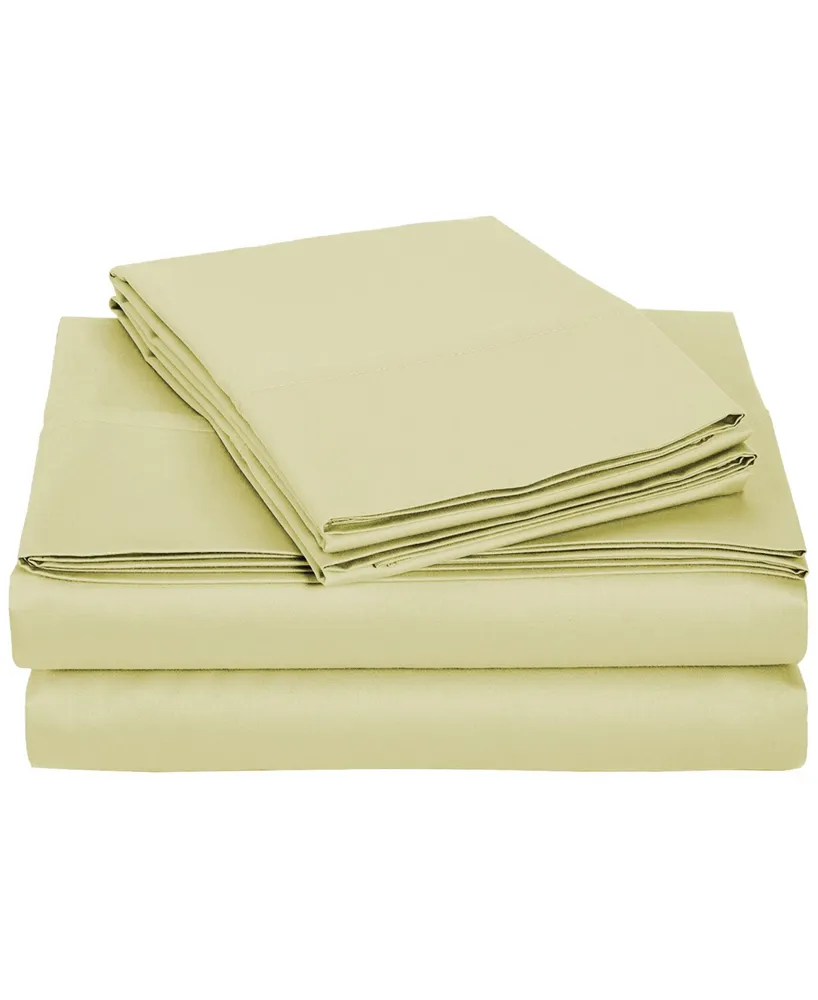 Universal Home Fashions University 4 Piece Tan Solid Twin Xl Sheet Set