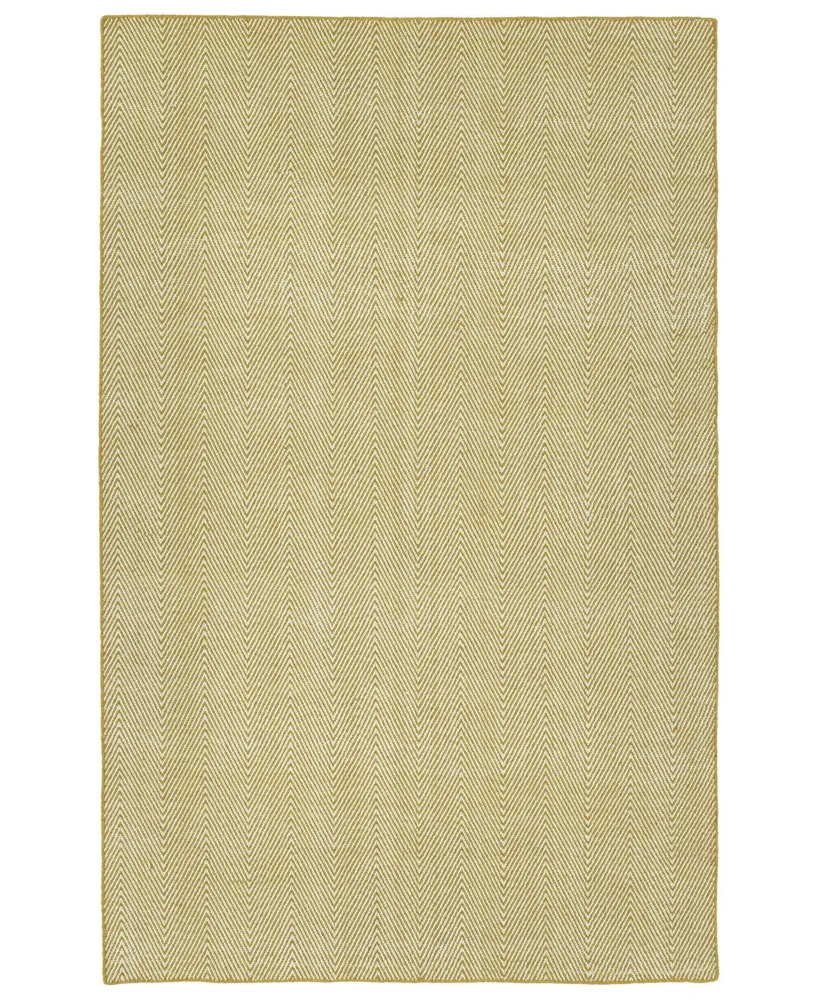 Kaleen Ziggy ZIG01-05 Gold 8' x 10' Outdoor Area Rug