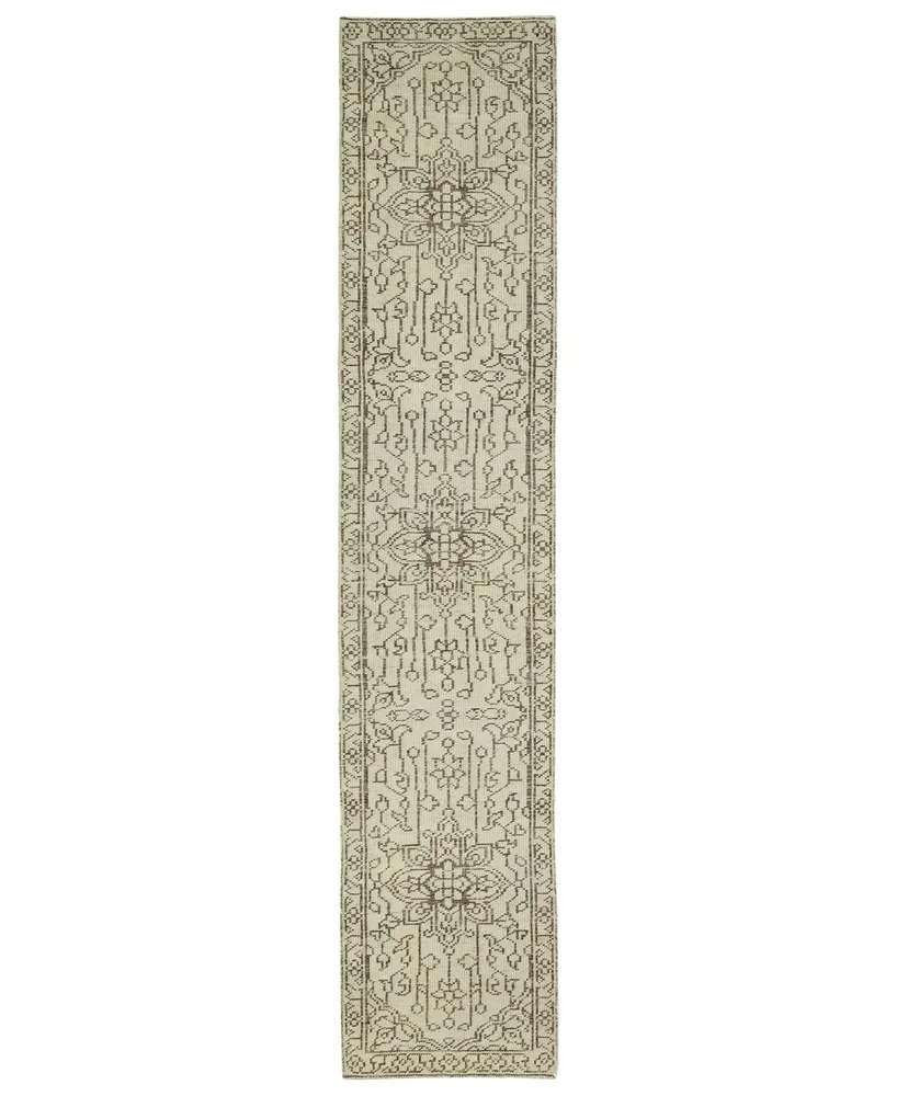 Kaleen Herrera HRA04-03 Beige 2'6" x 12' Runner Rug