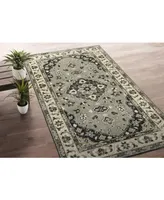 Kaleen Herrera HRA06-75 Gray 2'6" x 12' Runner Rug