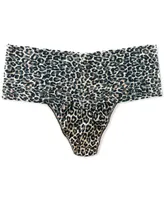 Hanky Panky Women's Plus Size One Size Leopard-Print Thong 2X1924X