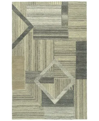 Kaleen Alzada ALZ04-49 Brown 2' x 3' Area Rug