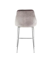 Marcel Chrome Counter Stool, Set of 2