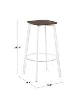 Clara Square Bar Stool, Set of 2