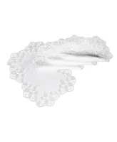 Xia Home Fashions Antebella Lace Embroidered Cutwork Placemats, 13" x 19", Set of 4