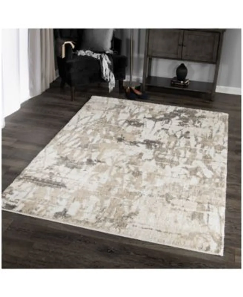 Orian Mystical Abstract Canopy Natural Rug