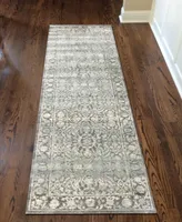 Closeout! Km Home 3564/0033/Gray Cantu Gray 2'2" x 7'7" Runner Rug