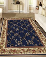 Closeout! Km Home 1590/4003/Navy Pesaro Blue 7'9" x 11' Area Rug