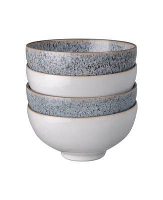 Denby Studio Grey/White 4 Piece Rice Bowl Set