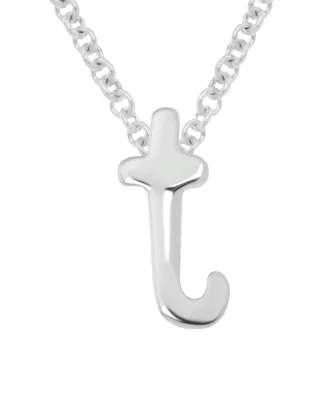 Lower Case Initial Pendant in Sterling Silver