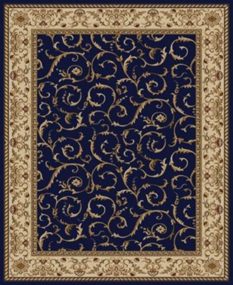 Closeout Km Home Pesaro Blue Area Rug Collection