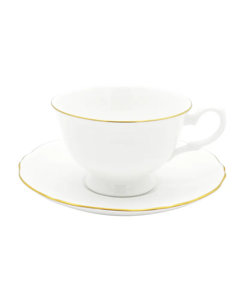 Twig New York Amelie Brushed Gold Rim Cup Saucer