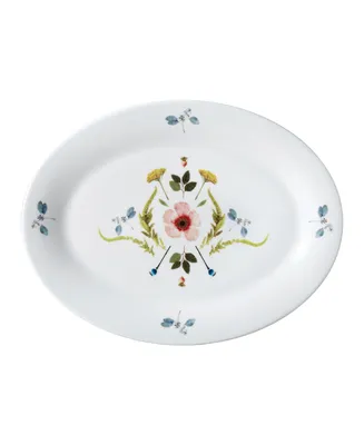 Twig New York Scandinavian Floral 14" Oval Platter
