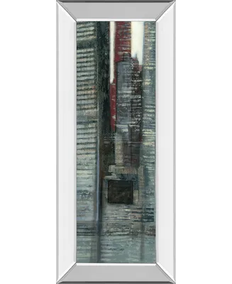 Classy Art Urban Landscape Vi by Norman Wyatt Mirror Framed Print Wall Art - 18" x 42"