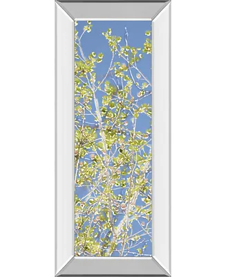 Classy Art Spring Poplars Il by Sharon Chandler Mirror Framed Print Wall Art - 18" x 42"