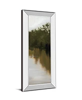 Classy Art River Journey by Megan Lightell Mirror Framed Print Wall Art - 18" x 42"