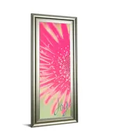 Classy Art Joy Flower by Susan Bryant Framed Print Wall Art - 18" x 42"