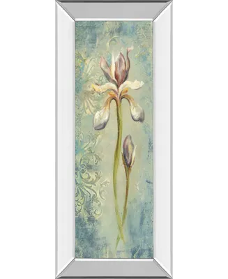 Classy Art Floral Xi by Lee Hazel Mirror Framed Print Wall Art - 18" x 42"