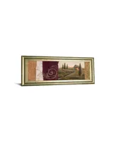 Classy Art Tuscan Scene I Framed Print Wall Art - 18" x 42"