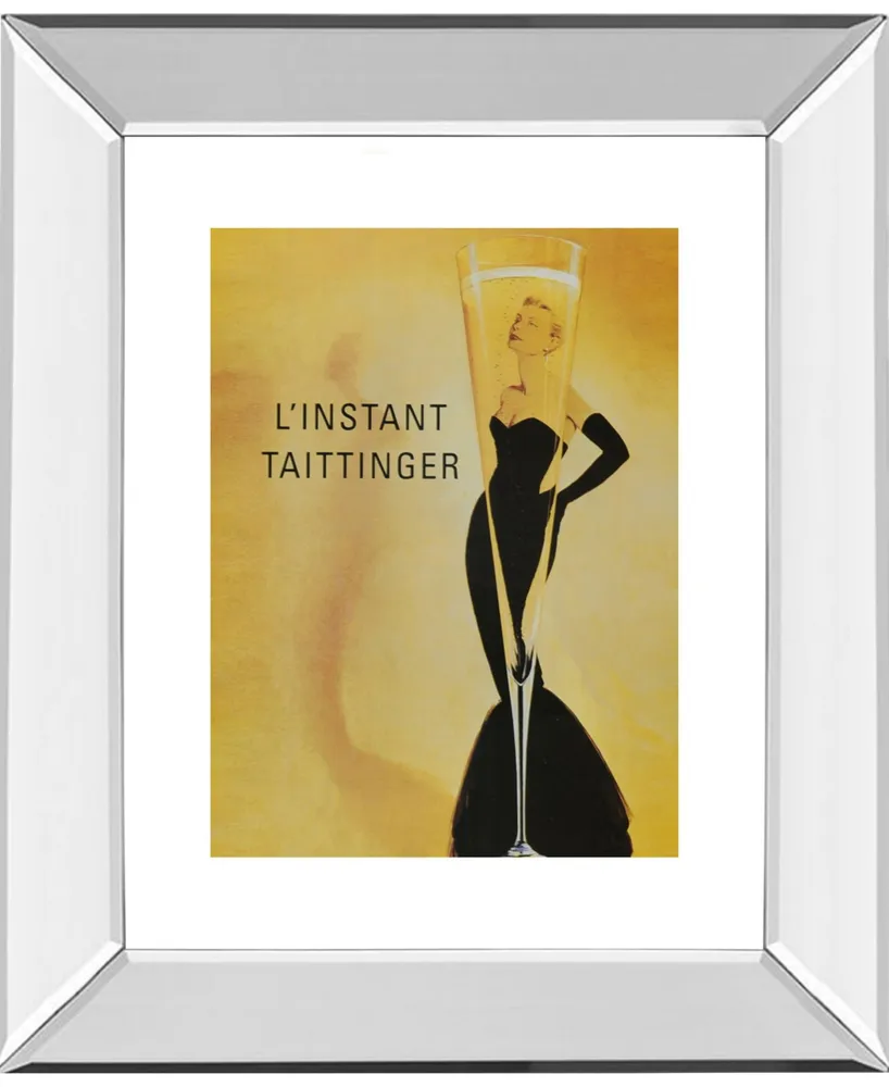 Classy Art Taittinger Mirror Framed Print Wall Art - 22" x 26"