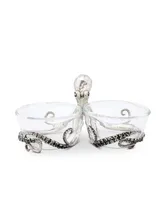 Vagabond House Pewter Octopus with Twin Glass Bowls