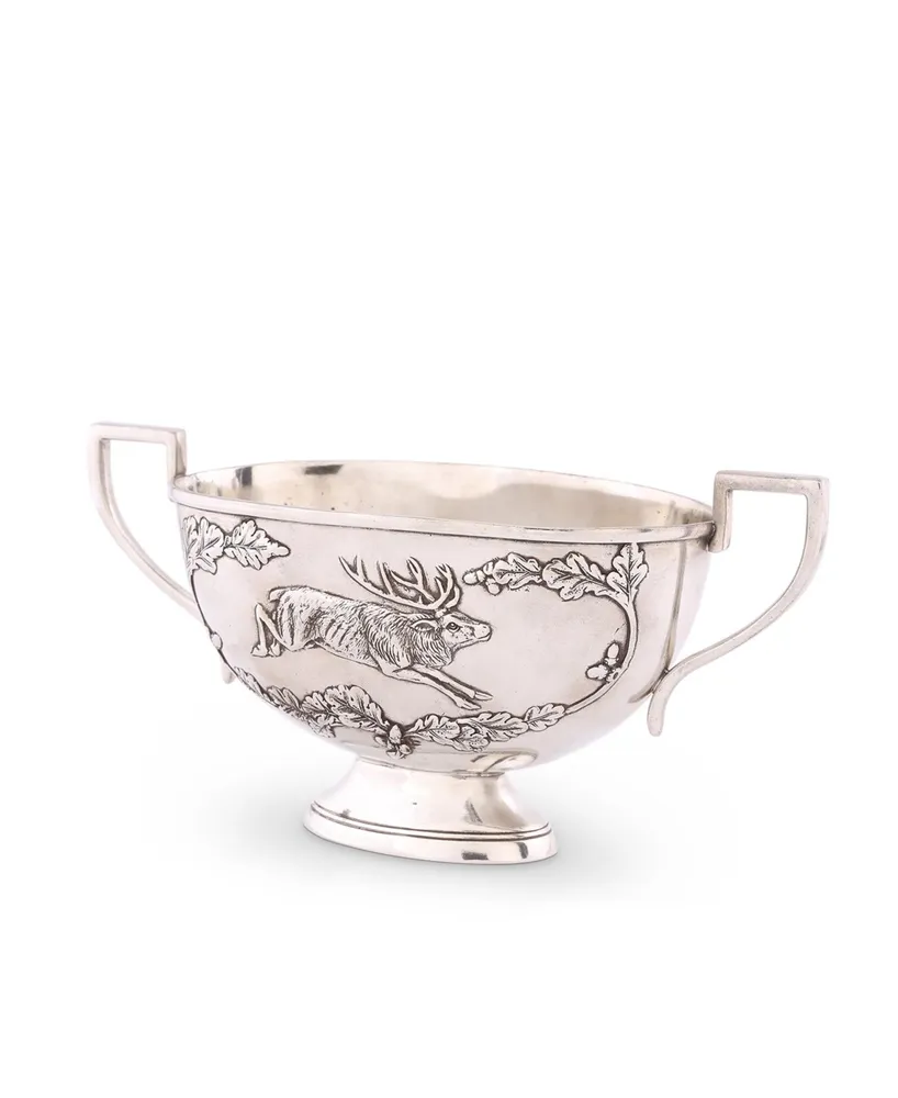 Vagabond House Noble Elk Pewter Gravy Sauce Boat, Bowl