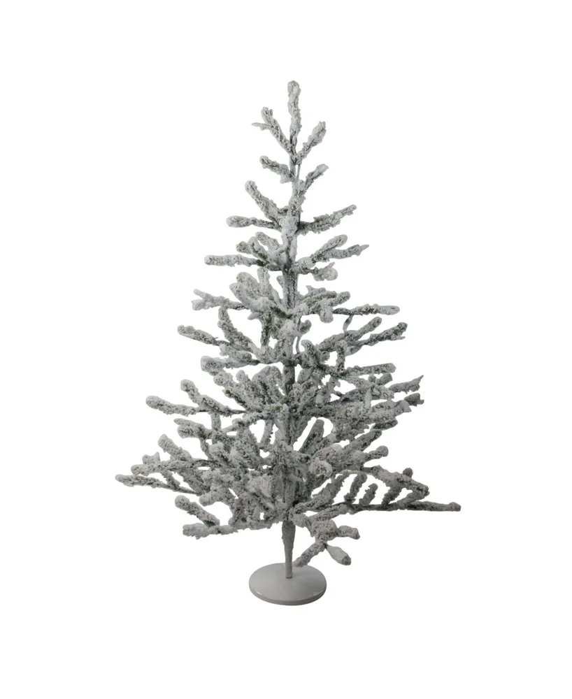 Northlight 36" Flocked Alpine Coral Artificial Christmas Tree - Unlit