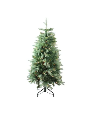 Northlight 4.7' Pre-Lit Slim Carolina Frasier Fir Artificial Christmas Tree - Clear Lights