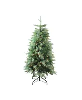 Northlight 4.7' Pre-Lit Slim Carolina Frasier Fir Artificial Christmas Tree - Clear Lights