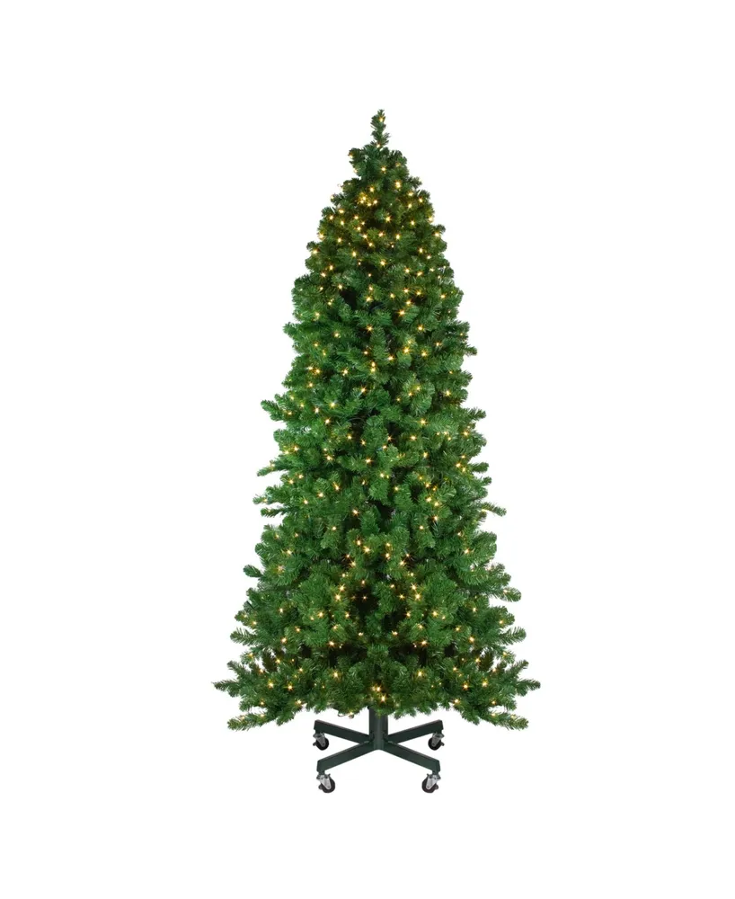 7.5' Slim White Iridescent Prelit Christmas Tree