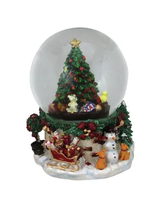 Northlight 7" Musical Christmas Tree and Presents Snow Globe Decoration