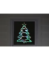 Northlight 15.5" Led Lighted Tree Double Sided Christmas Window Silhouette Decoration