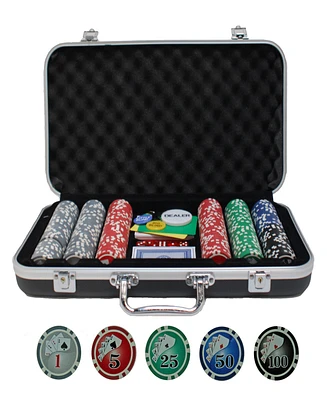 We Games Chrome Cribbage Pegs with Swarovski Austrian Crystals in Assorted Colors & Velvet Pouch - Set of 6 (2 Colors, 3 Pegs in Each Color)