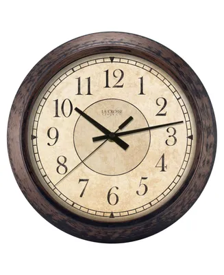La Crosse Clock 404-2635 14" Savannah Quartz Wall Clock