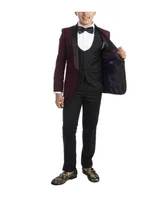 Perry Ellis Big Boy's 5-Piece Slim Fit Shawl Tuxedo Set
