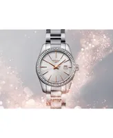 Longines Women's Swiss Conquest Classic Diamond (5/8 ct. t.w.) Stainless Steel Bracelet Watch 29mm