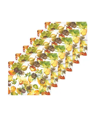 C&F Home Fall Leaves Hardboard Placemat, Set of 6