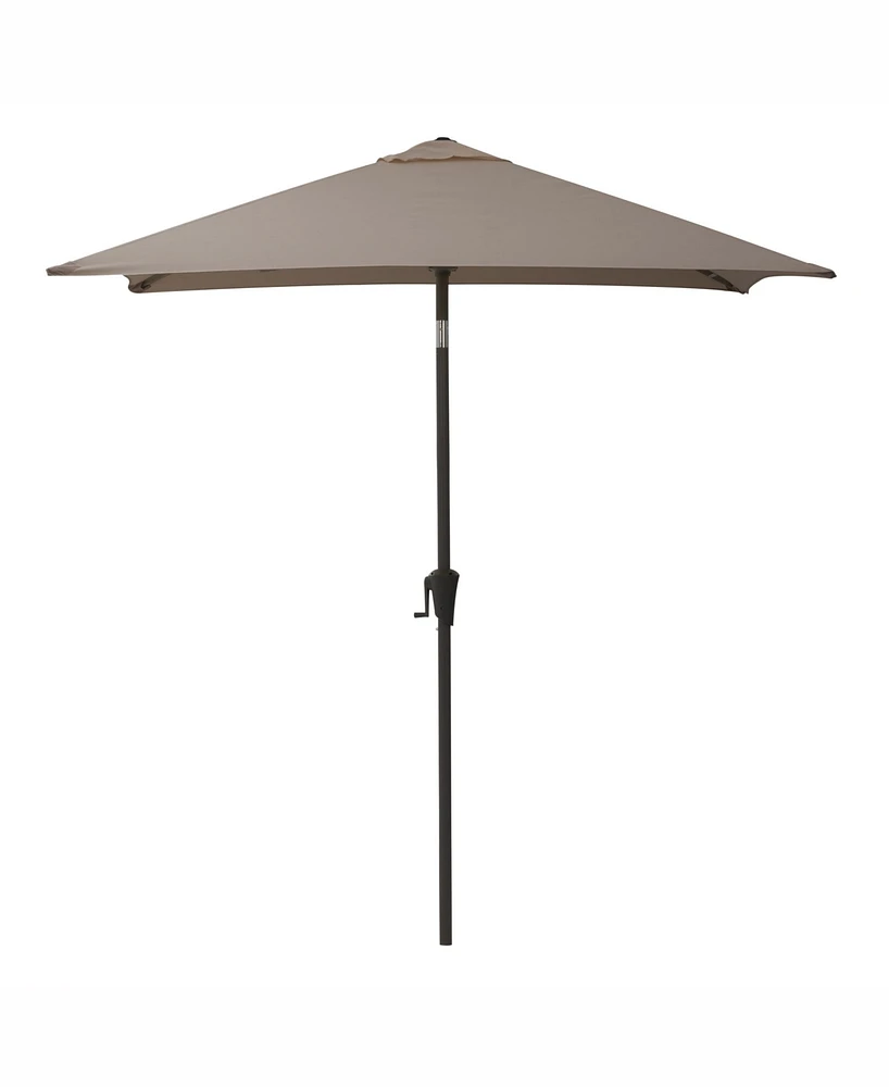 CorLiving 9ft Square Tilting Sand Grey Patio Umbrella