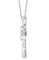 Diamond (1/3 ct. t.w.) Cross Pendant in 14k White Gold